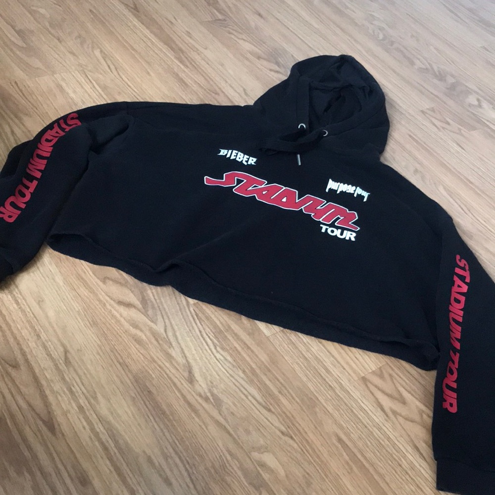 Justin Bieber stadium tour hoodie size L